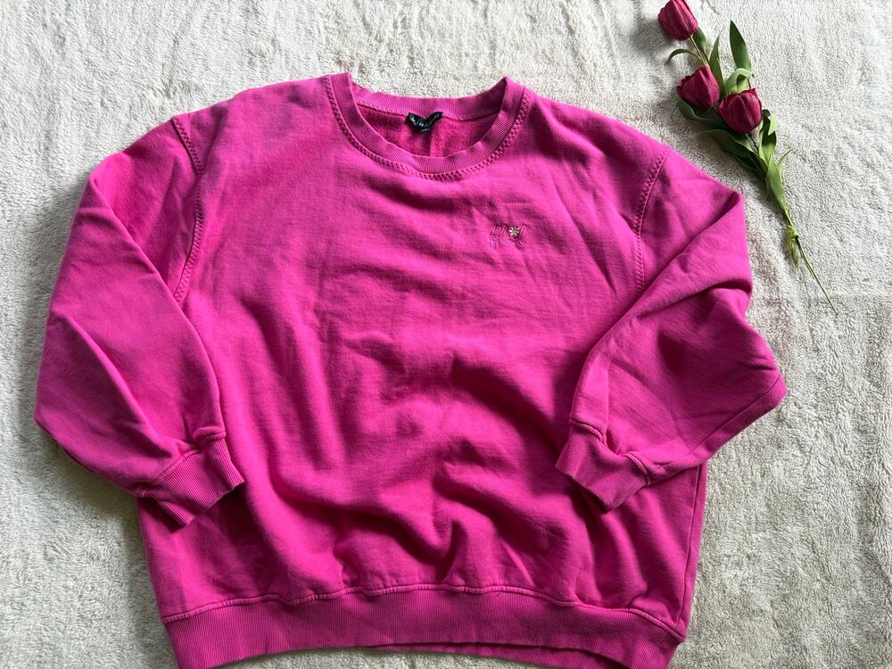 For Love & Lemons Alex Oversized Fleece Crew Sweatshirt